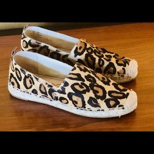 New, Sam Edelman Calf Hair on Leather, Espadrille / Slip On Shoes, Size 8